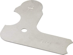 SPI - 13/32 Inch Radius Gage - Satin Chrome Finish, Steel - USA Tool & Supply