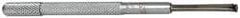 SPI - 0.125 to 0.2 Inch Measurement, 0.88 Inch Gage Depth, Small Hole Gage - 3 Inch Overall Length, Satin Chrome Finish, Half Ball - USA Tool & Supply