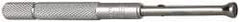 SPI - 0.3 to 0.4 Inch Measurement, 1.6 Inch Gage Depth, Small Hole Gage - 3 Inch Overall Length, Satin Chrome Finish, Half Ball - USA Tool & Supply