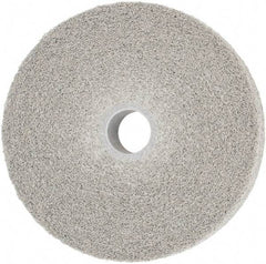 3M - 6" Diam, 1" Face Width, 1" Center Hole, Medium Grade, Aluminum Oxide Deburring Wheel - Convolute, Hard Density 8 Grade, 6,000 RPM - USA Tool & Supply