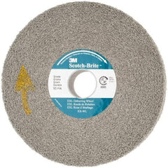 3M - 6" Diam, 1" Face Width, 1" Center Hole, Fine Grade, Silicon Carbide Deburring Wheel - Convolute, Hard Density 8 Grade, 6,000 RPM - USA Tool & Supply