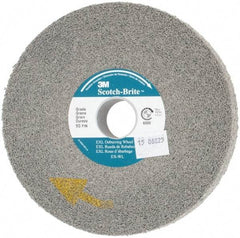 3M - 6" Diam, 1" Face Width, 1" Center Hole, Fine Grade, Silicon Carbide Deburring Wheel - Convolute, Hard Density 9 Grade, 6,000 RPM - USA Tool & Supply