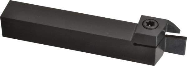 Kennametal - External Thread, 0.55" Max Depth of Cut, 4mm Min Groove Width, 5" OAL, Right Hand Indexable Grooving Cutoff Toolholder - 3/4" Shank Height x 3/4" Shank Width, A4..04.. Insert Style, A4SM Toolholder Style, Series A4 - USA Tool & Supply