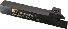 Kennametal - External Thread, 0.55" Max Depth of Cut, 4mm Min Groove Width, 5" OAL, Left Hand Indexable Grooving Cutoff Toolholder - 3/4" Shank Height x 3/4" Shank Width, A4..04.. Insert Style, A4SM Toolholder Style, Series A4 - USA Tool & Supply