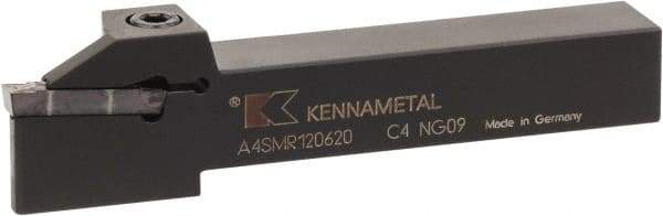 Kennametal - 0.55" Max Depth of Cut, 4mm Min Groove Width, 5" OAL, Right Hand Indexable Grooving Cutoff Toolholder - 4 Seat Size, 5/8" Shank Height x 5/8" Shank Width, A4..04.. Insert Style, A4SM Toolholder Style, Series A4 - USA Tool & Supply