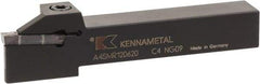 Kennametal - 0.55" Max Depth of Cut, 4mm Min Groove Width, 5" OAL, Right Hand Indexable Grooving Cutoff Toolholder - 4 Seat Size, 5/8" Shank Height x 5/8" Shank Width, A4..04.. Insert Style, A4SM Toolholder Style, Series A4 - USA Tool & Supply