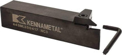 Kennametal - External Thread, 0.67" Max Depth of Cut, 4mm Min Groove Width, 6" OAL, Left Hand Indexable Grooving Cutoff Toolholder - 1-1/4" Shank Height x 1-1/4" Shank Width, A4..04.. Insert Style, A4SM Toolholder Style, Series A4 - USA Tool & Supply