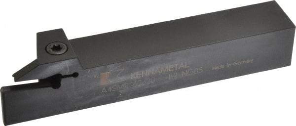 Kennametal - External Thread, 0.79" Max Depth of Cut, 6mm Min Groove Width, 6" OAL, Right Hand Indexable Grooving Cutoff Toolholder - 1" Shank Height x 1" Shank Width, A4..06.. Insert Style, A4SM Toolholder Style, Series A4 - USA Tool & Supply