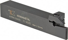 Kennametal - External Thread, 0.79" Max Depth of Cut, 6mm Min Groove Width, 6" OAL, Left Hand Indexable Grooving Cutoff Toolholder - 1" Shank Height x 1" Shank Width, A4..06.. Insert Style, A4SM Toolholder Style, Series A4 - USA Tool & Supply