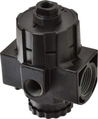 Norgren - 1 NPT Port, Zinc Hi-Flow Pilot Operated Regulator - 10 to 300 psi Range, 300 Max psi Supply Pressure, 1/2" Gauge Port Thread, 2.7" Wide x 5.2" High - USA Tool & Supply