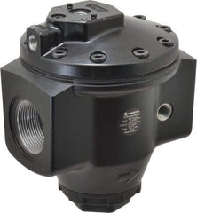 Norgren - 1-1/2 NPT Port, 2,000 CFM, Aluminum Hi-Flow Pilot Operated Regulator - 10 to 450 psi Range, 450 Max psi Supply Pressure, 1/4" Gauge Port Thread, 5.98" Wide x 7.24" High - USA Tool & Supply