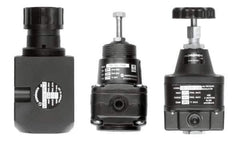 Norgren - 1/4 NPT Port, 6.4 CFM, Aluminum Remote Pilot Regulator - 5 to 125 psi Range, 450 Max psi Supply Pressure, 2.47" Wide x 5.24" High - USA Tool & Supply