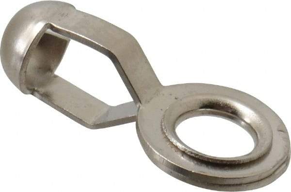 Made in USA - 1/2 Inch Long Nickel Plated Brass End Coupling - For Trade Size Numbers 8 and 10 10 Ball Chains - USA Tool & Supply