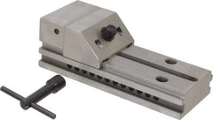 Starrett - 3" Jaw Width, 4" Jaw Opening Capacity, 1-1/4" Jaw Height, Toolmaker's Vise - Flat Jaw, 0.005mm Parallelism, 0.0051mm Squareness, 7-1/2" OAL x 2-1/2" OAH - USA Tool & Supply