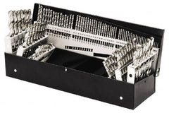 Triumph Twist Drill - 1/16 to 1/2", 118° Point, Bright Finish, High Speed Steel Jobber Length Drill Bit Set - USA Tool & Supply