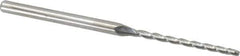 Accupro - 0.5° Taper Angle per Side, 1/16" Small End Diam, 1" LOC, Solid Carbide 3 Flute Tapered Ball End Mill - 2-1/4" OAL, 1/8" Shank Diam - USA Tool & Supply