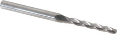 Accupro - 0.5° Taper Angle per Side, 1/8" Small End Diam, 1" LOC, Solid Carbide 3 Flute Tapered Ball End Mill - 2-1/2" OAL, 3/16" Shank Diam - USA Tool & Supply