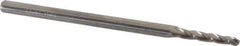 Accupro - 1° Taper Angle per Side, 5/64" Small End Diam, 1/2" LOC, Solid Carbide 3 Flute Tapered Ball End Mill - 2-1/4" OAL, 1/8" Shank Diam - USA Tool & Supply