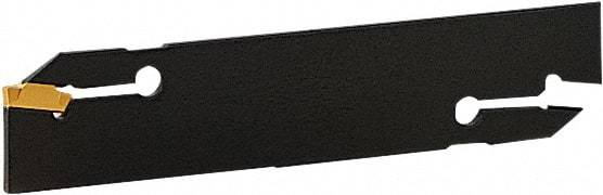 Seco - 1.26" Blade Height, 0.157" Blade Width, 5.9" OAL, Double End Indexable Cut-Off Blade - CFMN 32 Blade, MDT Series - USA Tool & Supply