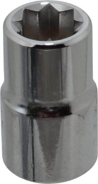 Proto - 7/16", 1/2" Drive, Standard Hand Socket - 8 Points, 1-7/16" OAL, Alloy Steel, Chrome Finish - USA Tool & Supply