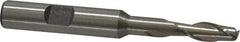 Interstate - 1/4", 5/8" LOC, 3/8" Shank Diam, 3-1/16" OAL, 2 Flute, High Speed Steel Square End Mill - Single End, Uncoated, Spiral Flute, 30° Helix, Centercutting, Right Hand Cut, Right Hand Flute - USA Tool & Supply