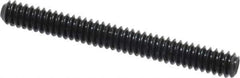 Value Collection - #4-40 UNC, 1" OAL, Cup Point Set Screw - Grade 8 Alloy Steel, 0.05" Key - USA Tool & Supply