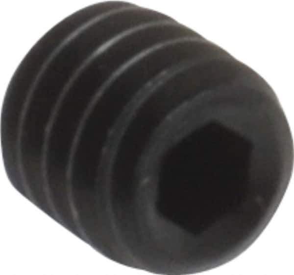Value Collection - #4-48 UNF, 1/8" OAL, Cup Point Set Screw - Grade 8 Alloy Steel, 0.05" Key - USA Tool & Supply