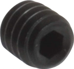 Value Collection - #4-48 UNF, 1/8" OAL, Cup Point Set Screw - Grade 8 Alloy Steel, 0.05" Key - USA Tool & Supply