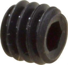 Value Collection - #6-40 UNF, 1/8" OAL, Cup Point Set Screw - Grade 8 Alloy Steel, 1/16" Key - USA Tool & Supply