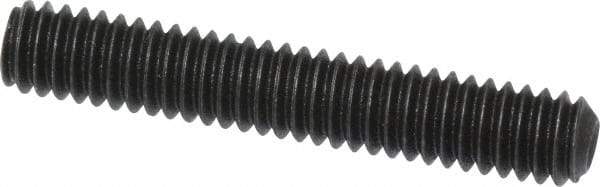 Value Collection - #8-32 UNC, 1" OAL, Cup Point Set Screw - Grade 8 Alloy Steel, 5/64" Key - USA Tool & Supply