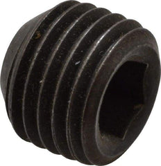 Value Collection - 3/8-24 UNF, 5/16" OAL, Cup Point Set Screw - Grade 8 Alloy Steel, 3/16" Key - USA Tool & Supply