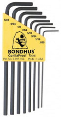 Bondhus - 8 Piece L-Key Hex Key Set - USA Tool & Supply