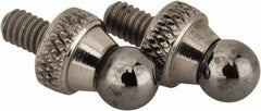 NES - #4-48, 3/16" Ball Diam, Carbide Ball Contact Point - 1/4" Contact Point Length - USA Tool & Supply