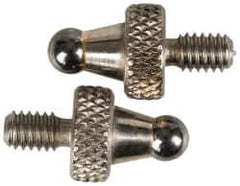 NES - #4-48, 1/8" Ball Diam, Carbide Ball Contact Point - 1/4" Contact Point Length - USA Tool & Supply