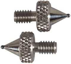 NES - #4-48, 1/16" Ball Diam, Carbide Ball Contact Point - 1/4" Contact Point Length - USA Tool & Supply