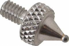 NES - #4-48, 3/64" Ball Diam, Carbide Ball Contact Point - 1/4" Contact Point Length - USA Tool & Supply
