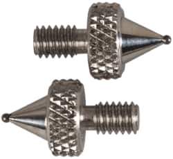 NES - #4-48, 1/32" Ball Diam, Carbide Ball Contact Point - 1/4" Contact Point Length - USA Tool & Supply