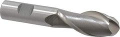 Interstate - 15/16" Diam, 2-1/4" LOC, 2 Flute High Speed Steel Ball End Mill - Uncoated, Single End, 4-1/2" OAL, 3/4" Shank Diam, Spiral Flute - USA Tool & Supply