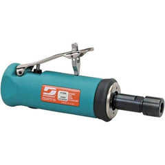 Dynabrade - 1/4" Collet, Straight Handle, Air Straight Die Grinder - 15,000 RPM, Front Exhaust, 24 CFM, 0.5 hp, 90 psi, 1/4 NPT Inlet - USA Tool & Supply