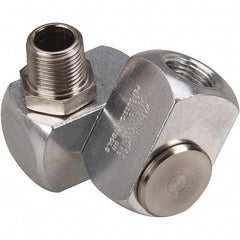 Dynabrade - 3/8 Pneumatic Hose Swivel Fitting - Aluminum, Universal Interchange - USA Tool & Supply