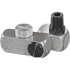 Dynabrade - 1/4 Male x Female NPT Pneumatic Hose Swivel Fitting - Aluminum - USA Tool & Supply