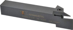 Kennametal - External Thread, 0.67" Max Depth of Cut, 0.079" Min Groove Width, 5" OAL, Left Hand Indexable Grooving Cutoff Toolholder - 3/4" Shank Height x 3/4" Shank Width, A4..02.. Insert Style, A4SM Toolholder Style, Series A4 - USA Tool & Supply