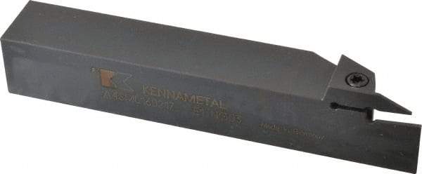 Kennametal - External Thread, 0.067" Max Depth of Cut, 0.079" Min Groove Width, 6" OAL, Left Hand Indexable Grooving Cutoff Toolholder - 1" Shank Height x 1" Shank Width, A4..02.. Insert Style, A4SM Toolholder Style, Series A4 - USA Tool & Supply