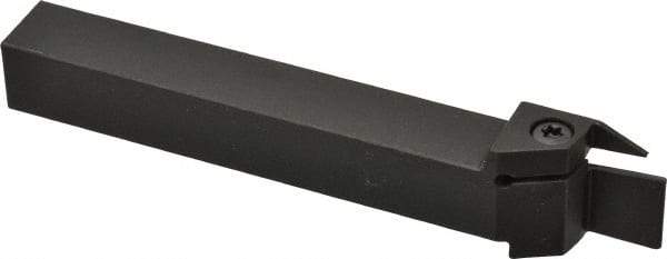 Kennametal - External Thread, 0.55" Max Depth of Cut, 0.079" Min Groove Width, 5" OAL, Right Hand Indexable Grooving Cutoff Toolholder - 5/8" Shank Height x 5/8" Shank Width, A4..02.. Insert Style, A4SM Toolholder Style, Series A4 - USA Tool & Supply