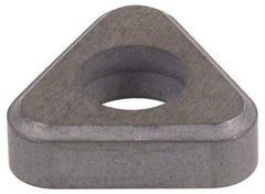 Made in USA - 1/2" Inscribed Circle, Triangle Shim for Indexables - Carbide, 3/16" Thick, ITSN Shim Style, Negative Rake - USA Tool & Supply