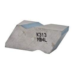 Kennametal - 4NB Grade K313, 6.48mm Cutting Width Carbide Grooving Insert - Left Hand, Uncoated - USA Tool & Supply