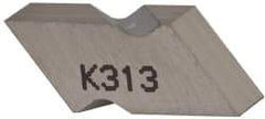 Kennametal - 2NB Grade K313, 3.81mm Cutting Width Carbide Grooving Insert - Right Hand, Uncoated - USA Tool & Supply