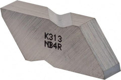Kennametal - 4NB Grade K313, 6.48mm Cutting Width Carbide Grooving Insert - Right Hand, Uncoated - USA Tool & Supply