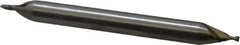 Interstate - 3/64", 1/16" LOC, 3/16" Shank Diam, 2" OAL, 2 Flute, High Speed Steel Square End Mill - Double End, Uncoated, Spiral Flute, 30° Helix, Centercutting, Right Hand Cut, Right Hand Flute - USA Tool & Supply