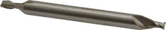 Interstate - 7/64", 5/32" LOC, 3/16" Shank Diam, 2" OAL, 2 Flute, High Speed Steel Square End Mill - Double End, Uncoated, Spiral Flute, 30° Helix, Centercutting, Right Hand Cut, Right Hand Flute - USA Tool & Supply